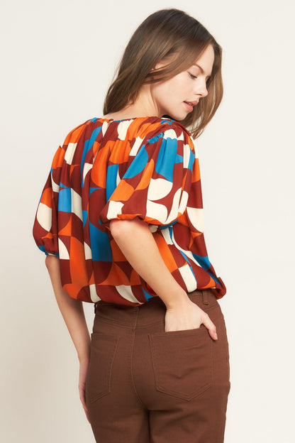 GONE IN A BLINK WOVEN TOP Flying Tomato