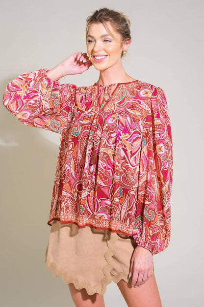 TIME AFTER TIME WOVEN TOP Flying Tomato