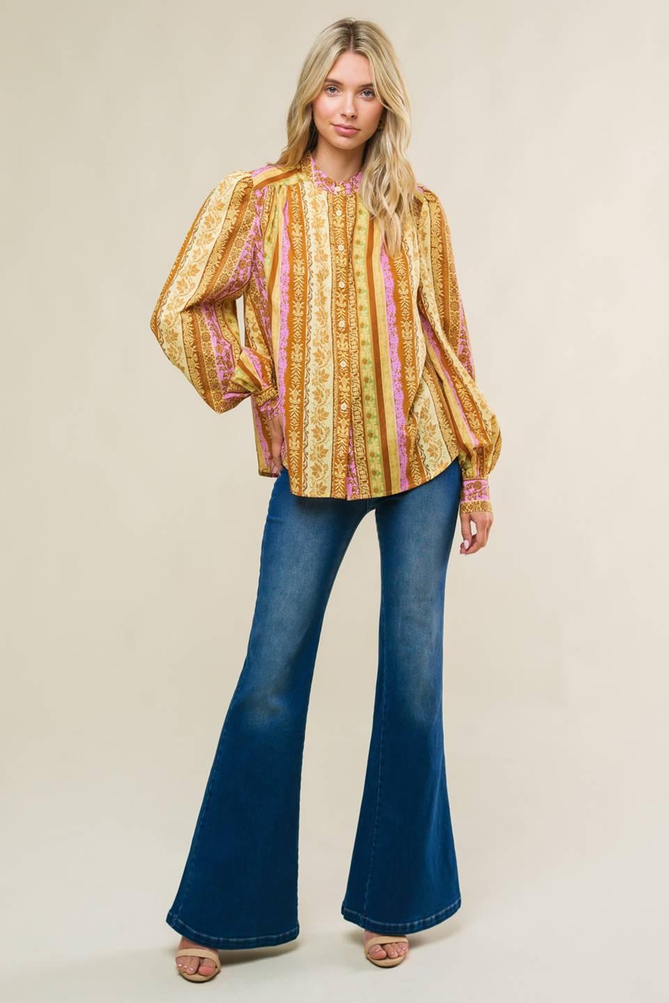 REFRESHING VIBE WOVEN TOP Flying Tomato