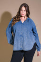 MUSING ABOUT YOU DENIM TOP Flying Tomato