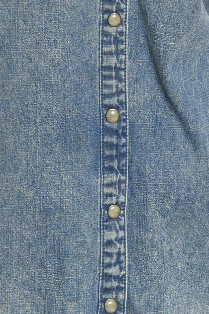 MUSING ABOUT YOU DENIM TOP Flying Tomato