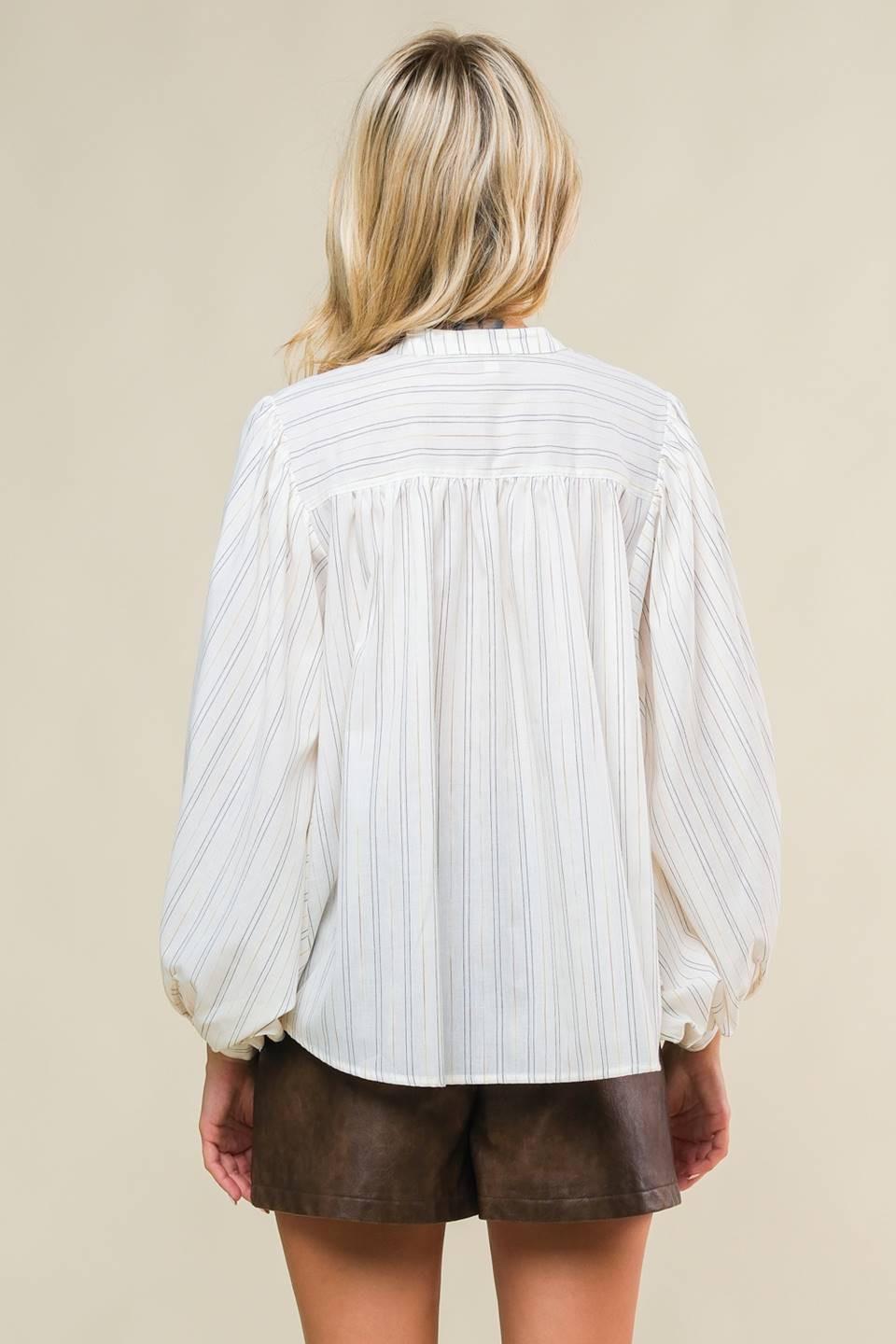 CLEAN AESTHETIC WOVEN TOP Flying Tomato