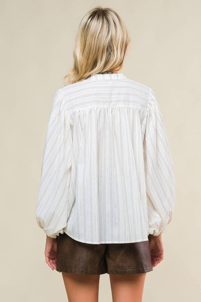 CLEAN AESTHETIC WOVEN TOP Flying Tomato