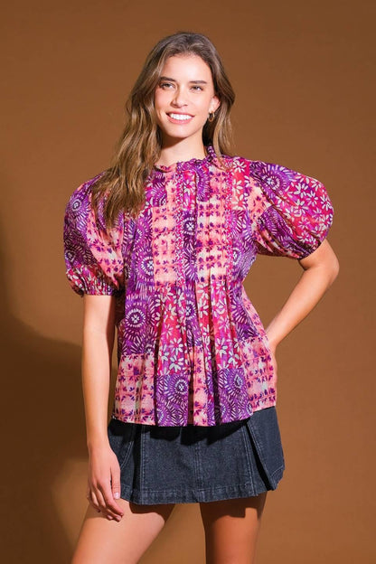SPECIAL MOMENT WOVEN TOP Flying Tomato