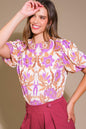 ROMANTIC WHIMS WOVEN TOP Flying Tomato