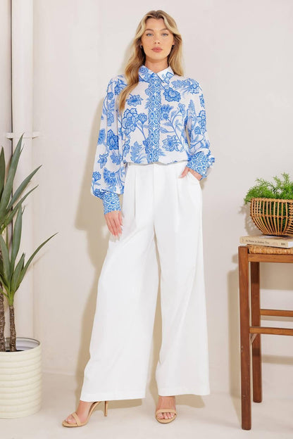 LOVELY DARLING WOVEN TOP Flying Tomato