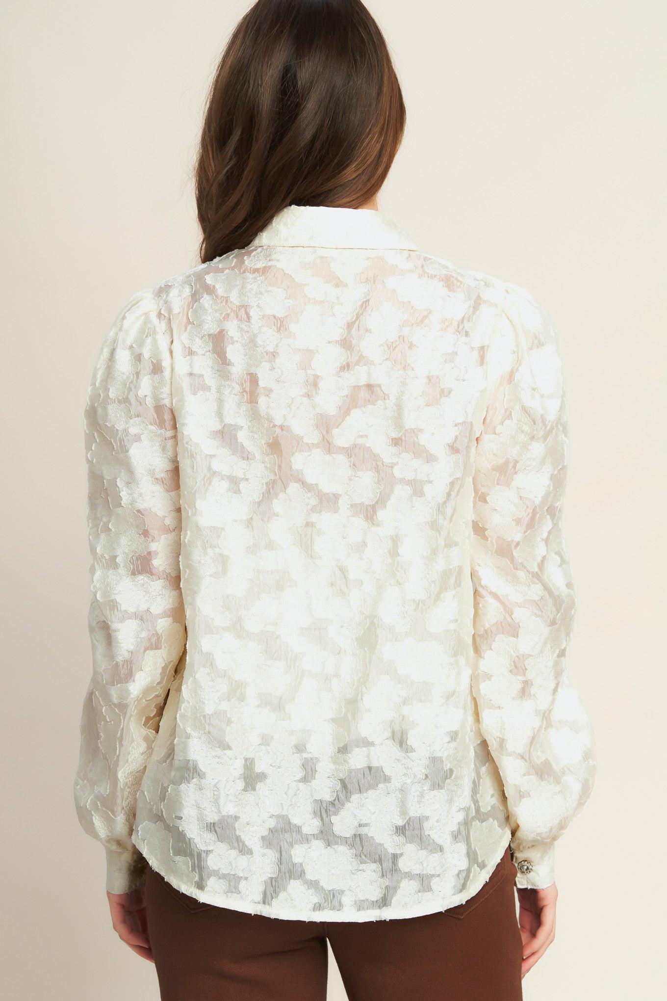 LUMINOUS GLOW WOVEN TOP Flying Tomato