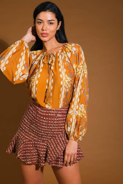 OVER THE HILLS WOVEN TOP Flying Tomato