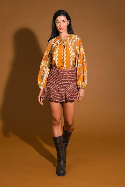 OVER THE HILLS WOVEN TOP Flying Tomato