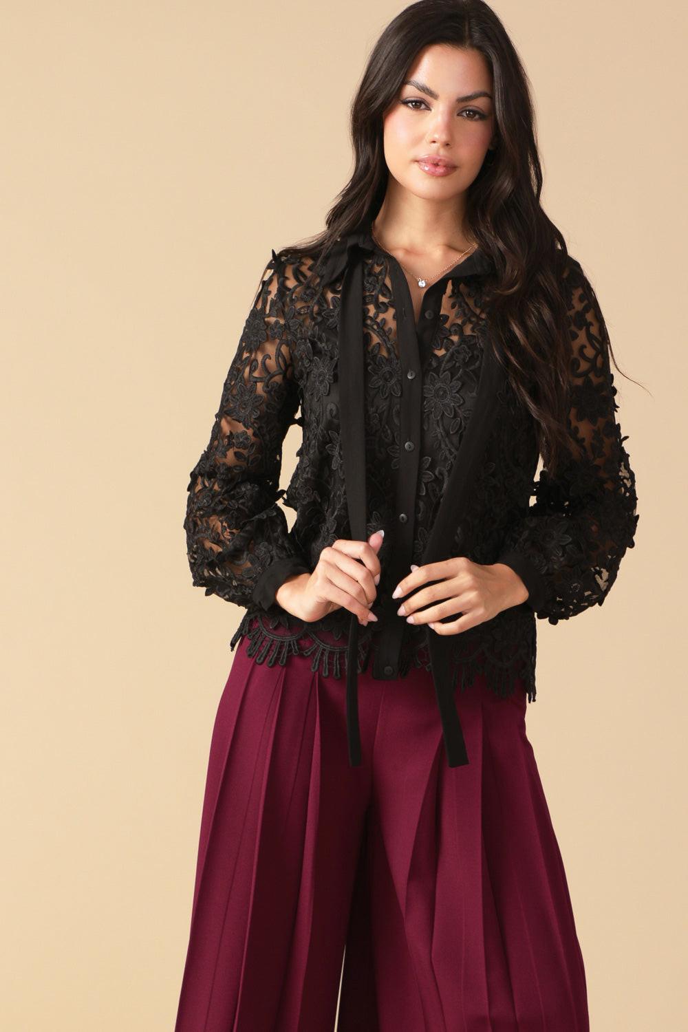 CALL IT FATE LACE TOP Flying Tomato