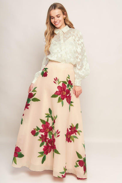 INCREDIBLE LOVE JACQUARD WOVEN TOP Flying Tomato