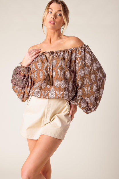 BE ALRIGHT WOVEN TOP Flying Tomato