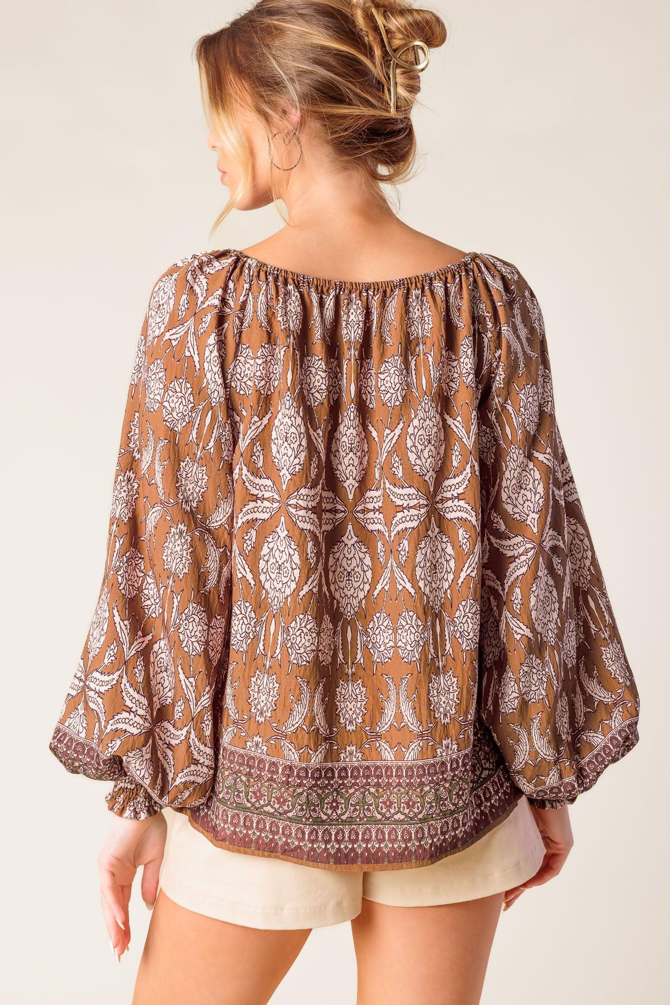 BE ALRIGHT WOVEN TOP Flying Tomato