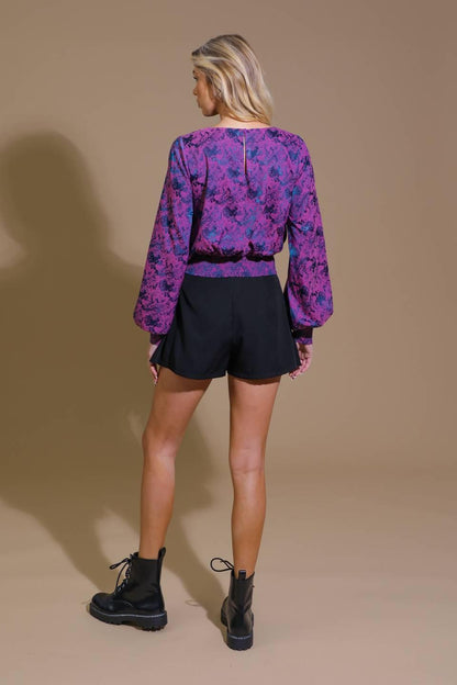 BEST PRESENCE JACQUARD WOVEN TOP Flying Tomato