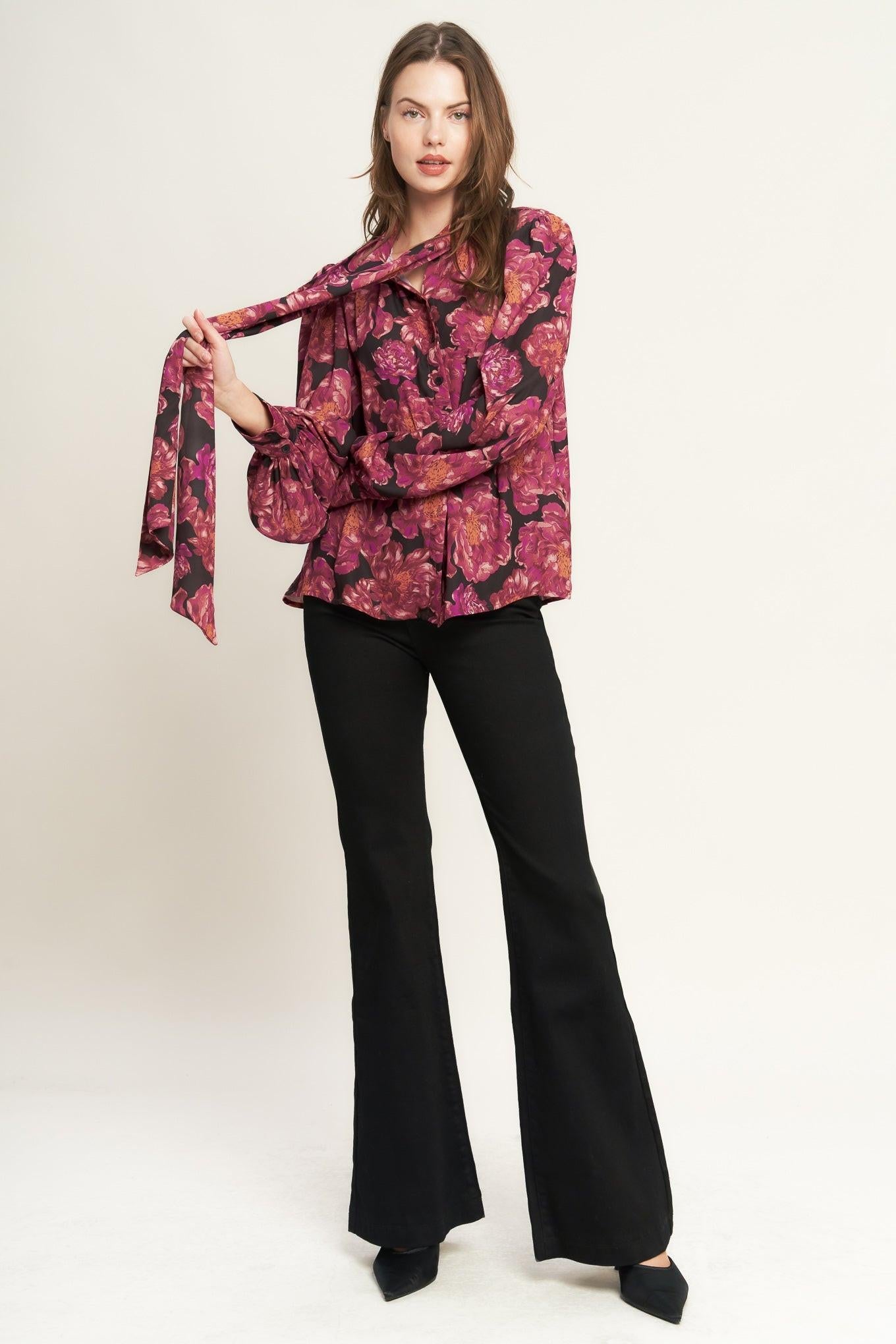 BEAUTIFUL EVENINGS WOVEN BLOUSE Flying Tomato