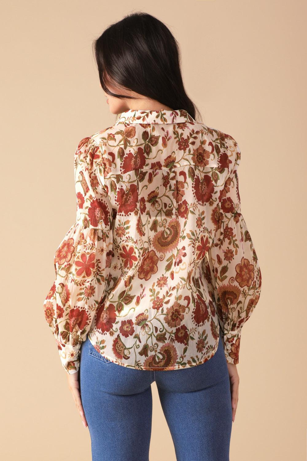 MEMORIES IN FOCUS WOVEN BLOUSE Flying Tomato