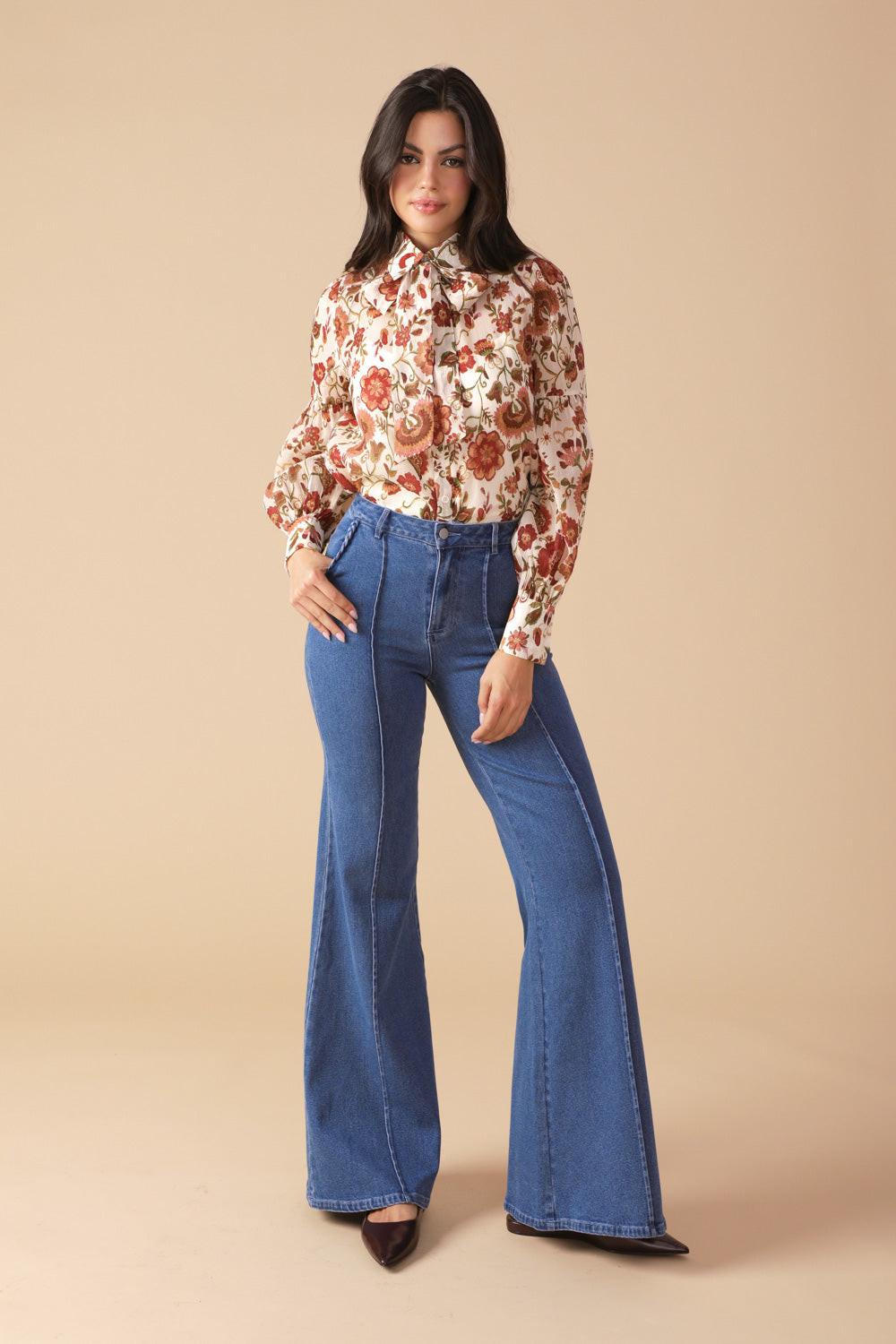 MEMORIES IN FOCUS WOVEN BLOUSE Flying Tomato