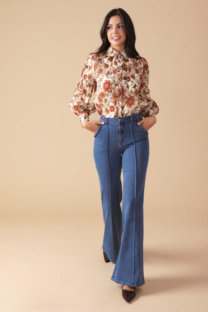 MEMORIES IN FOCUS WOVEN BLOUSE Flying Tomato