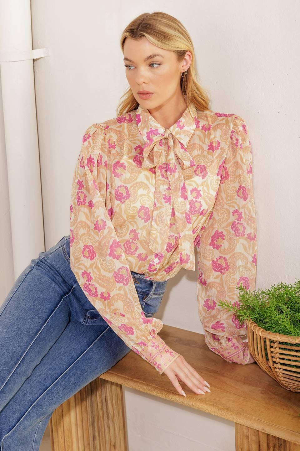 AGAINST THE ODDS WOVEN TOP Flying Tomato