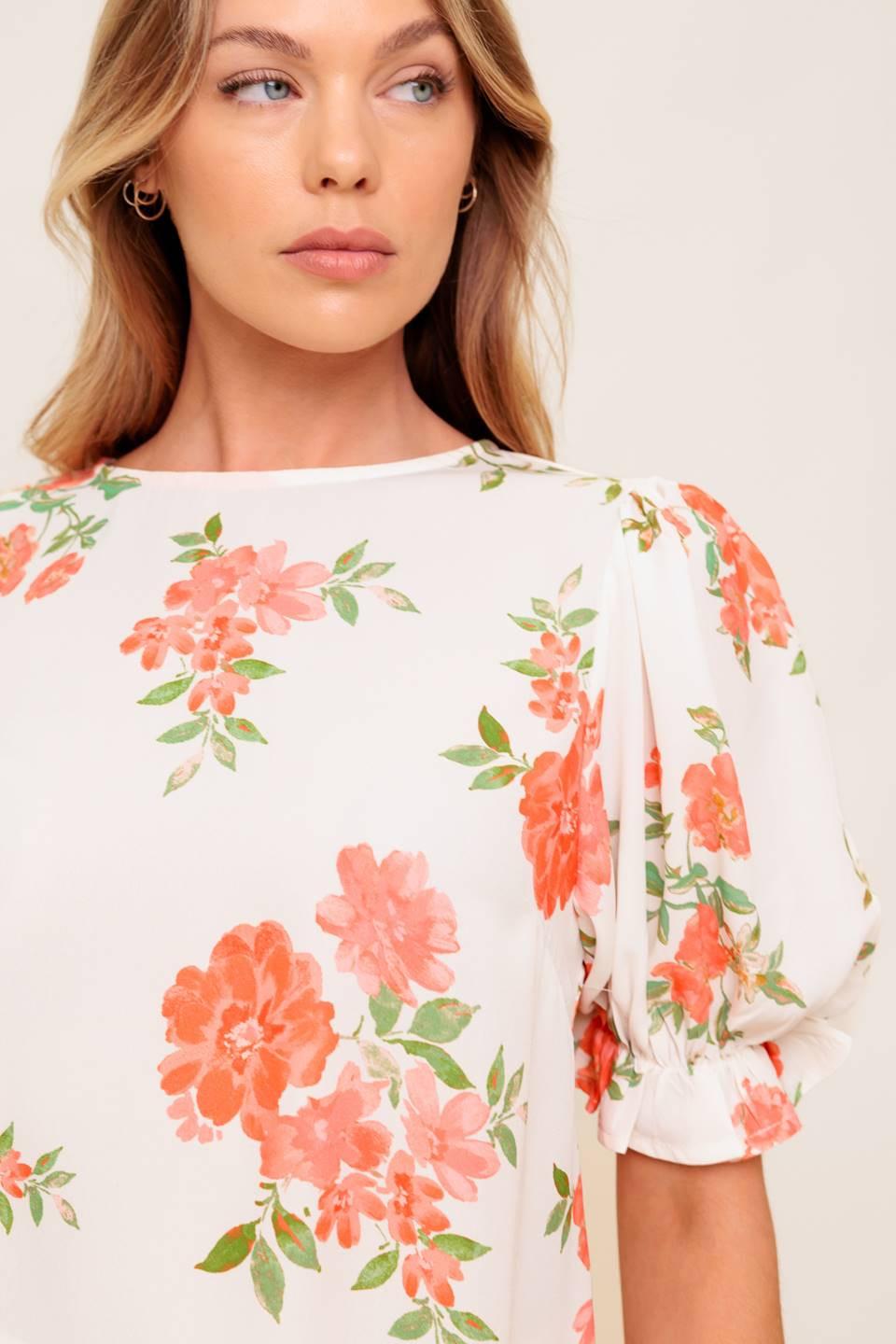 LOVELY DAYS IVORY WOVEN TOP Flying Tomato