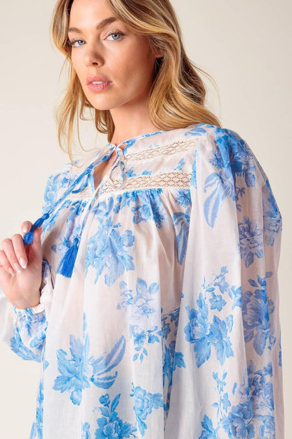 LAGOON DAYDREAMS WOVEN TOP Flying Tomato