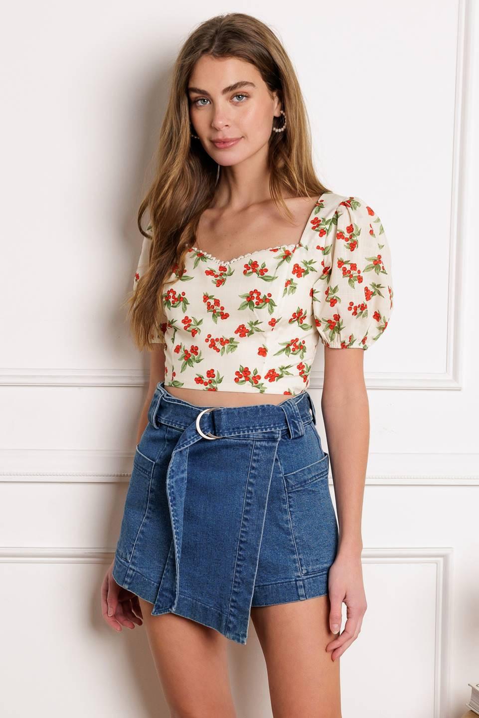 TRULY YOURS WOVEN TOP Flying Tomato