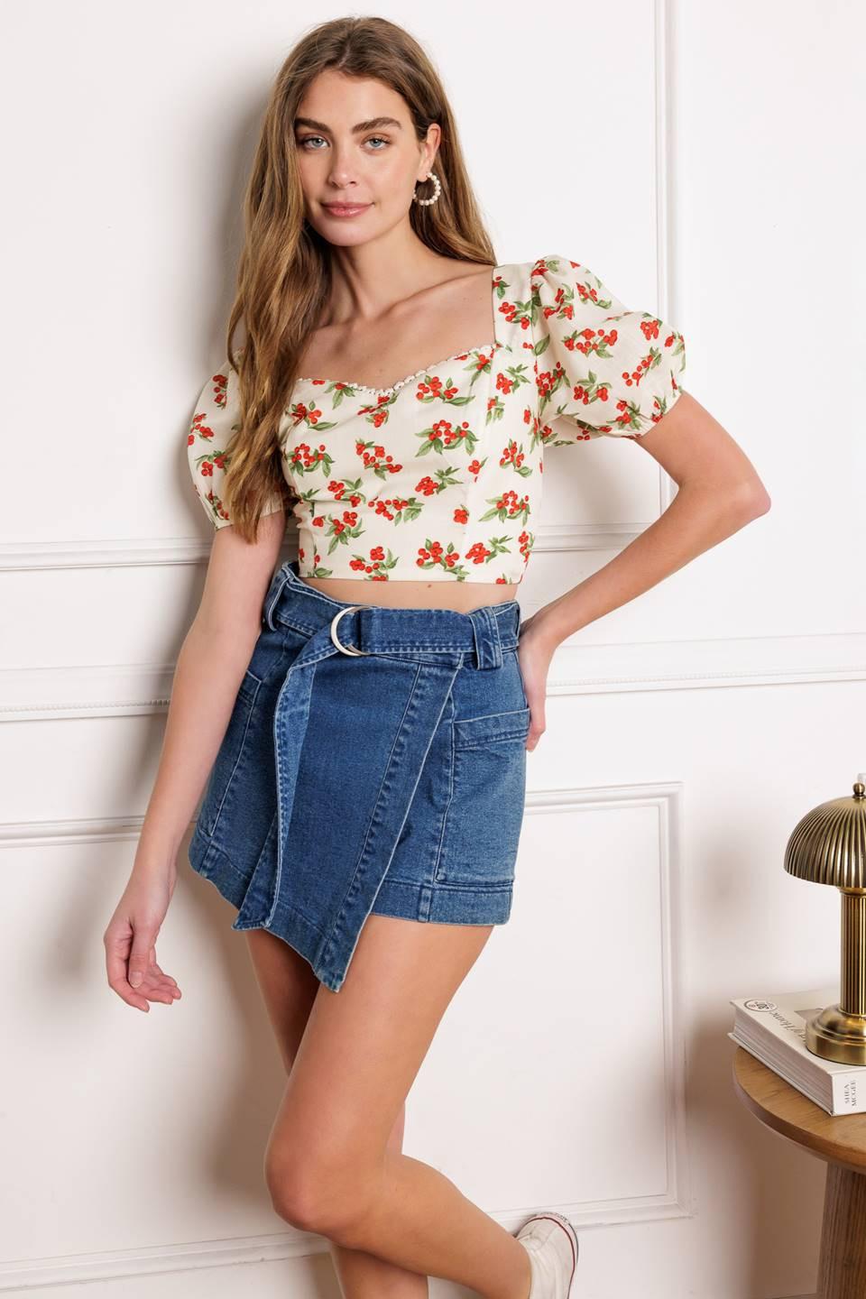 TRULY YOURS WOVEN TOP Flying Tomato