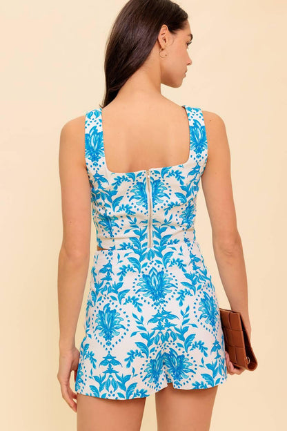 OPEN MINDED BLUE TOP AND SKORT SET Flying Tomato