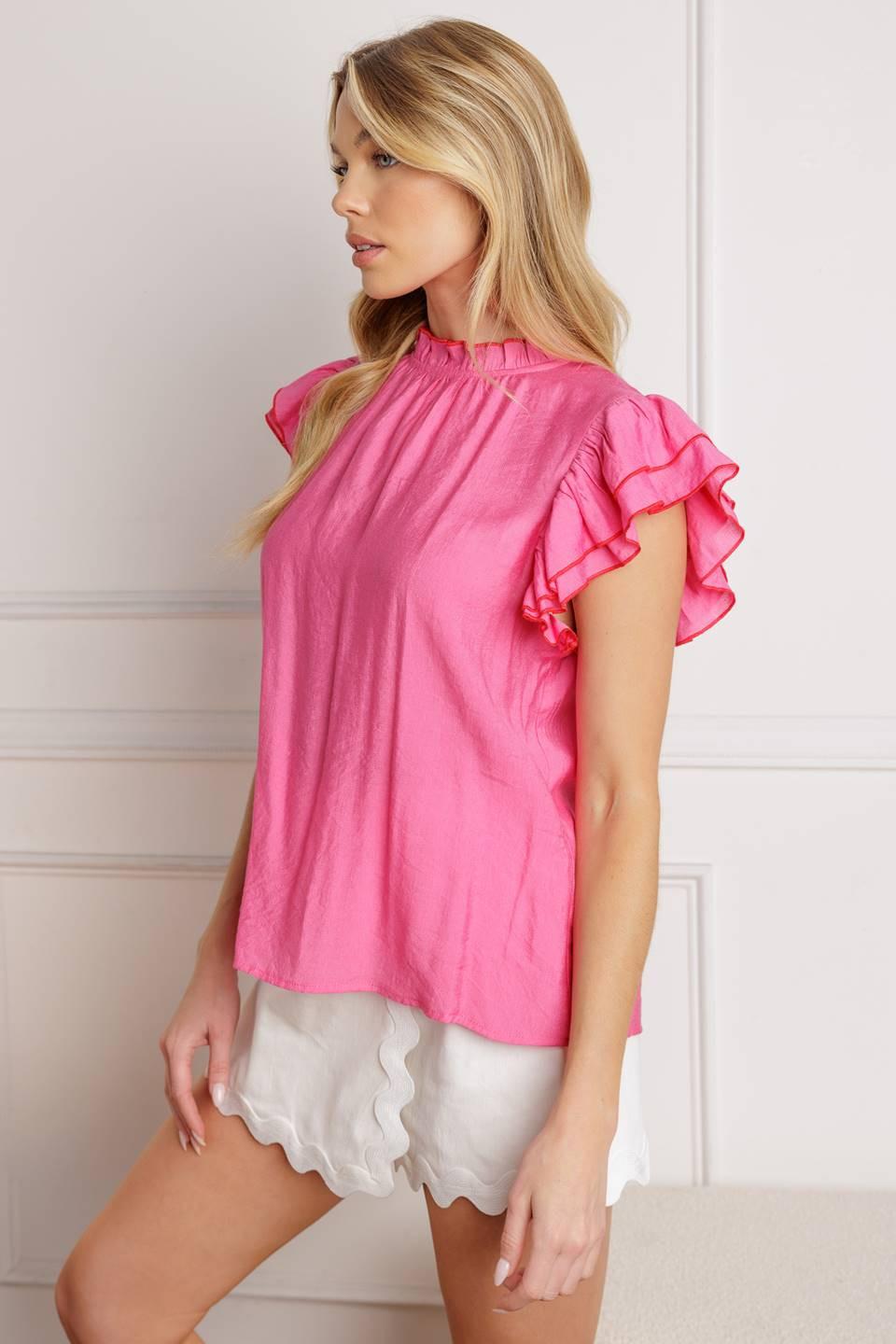 PUSH THE LIMIT WOVEN TOP Flying Tomato