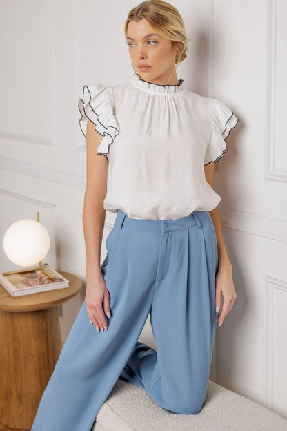 PUSH THE LIMIT WOVEN TOP Flying Tomato