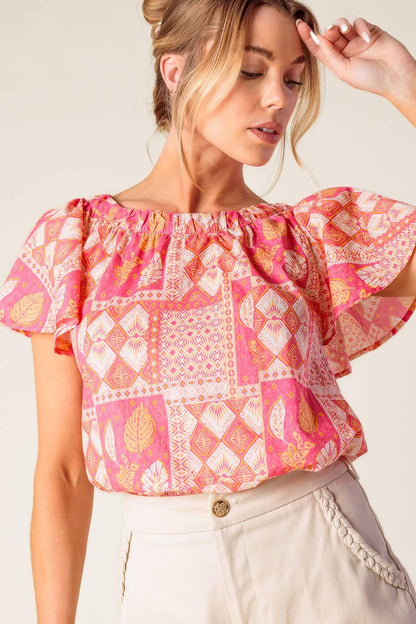 WHERE TO NEXT WOVEN TOP Flying Tomato