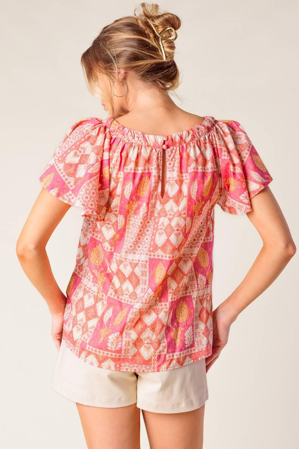 WHERE TO NEXT WOVEN TOP Flying Tomato