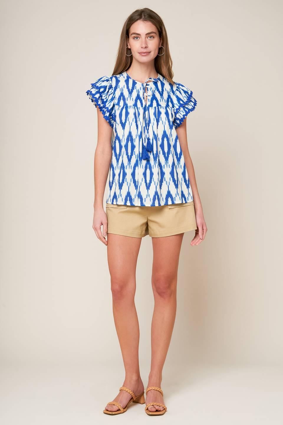 EFFORTLESS SELECTION WOVEN TOP Flying Tomato
