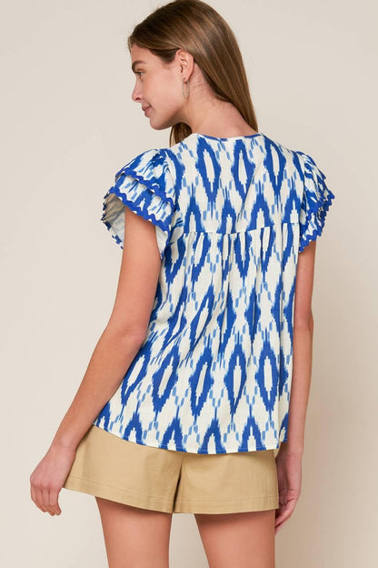 EFFORTLESS SELECTION WOVEN TOP Flying Tomato