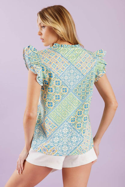 KNOW ME SO WELL WOVEN TOP Flying Tomato