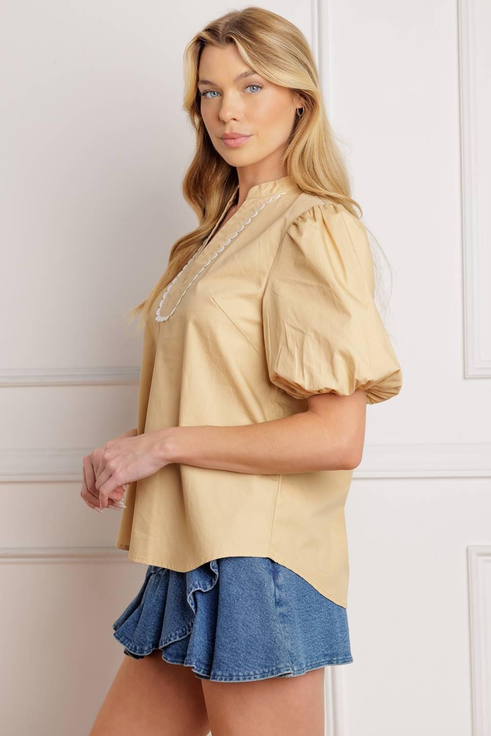 HIGH STANDARDS WOVEN TOP Flying Tomato
