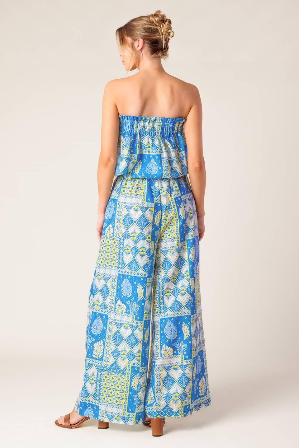 LET'S GET OUT OF TOWN WOVEN TOP AND PANT SET Flying Tomato