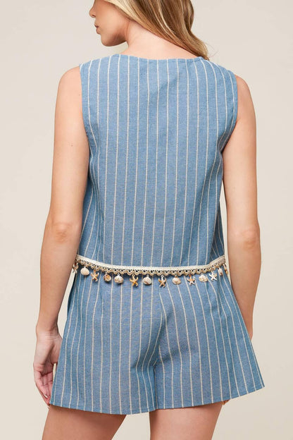 SONGS OF THE SKY WOVEN TOP AND SHORTS SET Flying Tomato