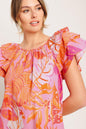 EVENING GLOW PINK WOVEN TOP Flying Tomato