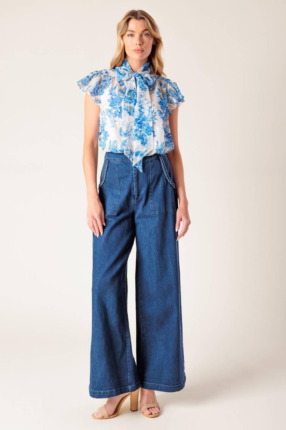BEAUTY ICON WOVEN TOP Flying Tomato