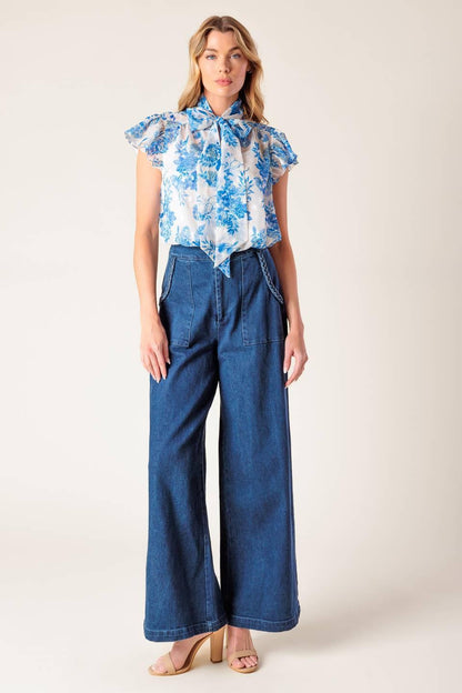 BEAUTY ICON WOVEN TOP Flying Tomato