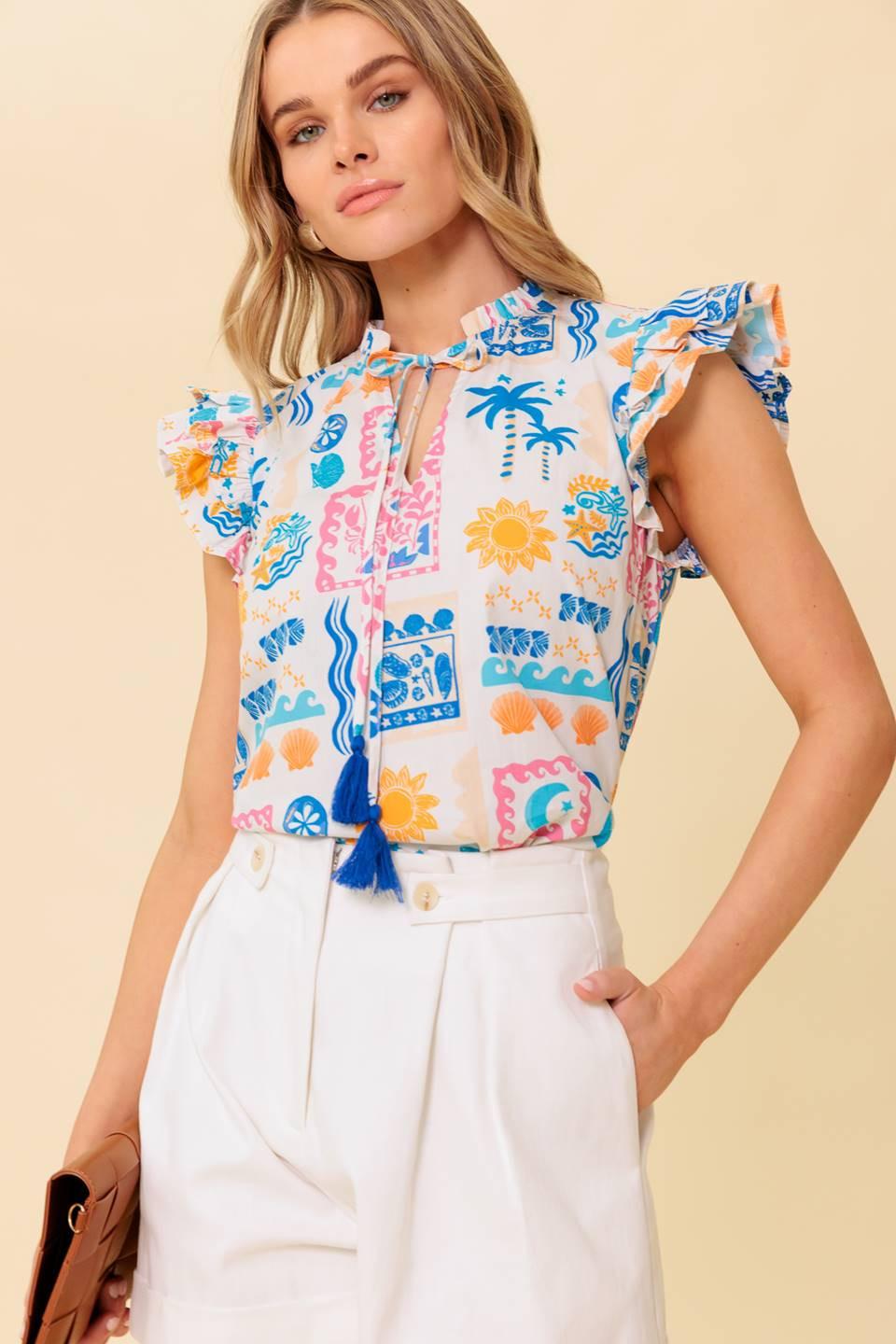 VENTURA VISION WOVEN TOP Flying Tomato