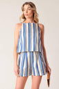 AROUND THE WORLD WOVEN TOP AND SHORT SET Flying Tomato