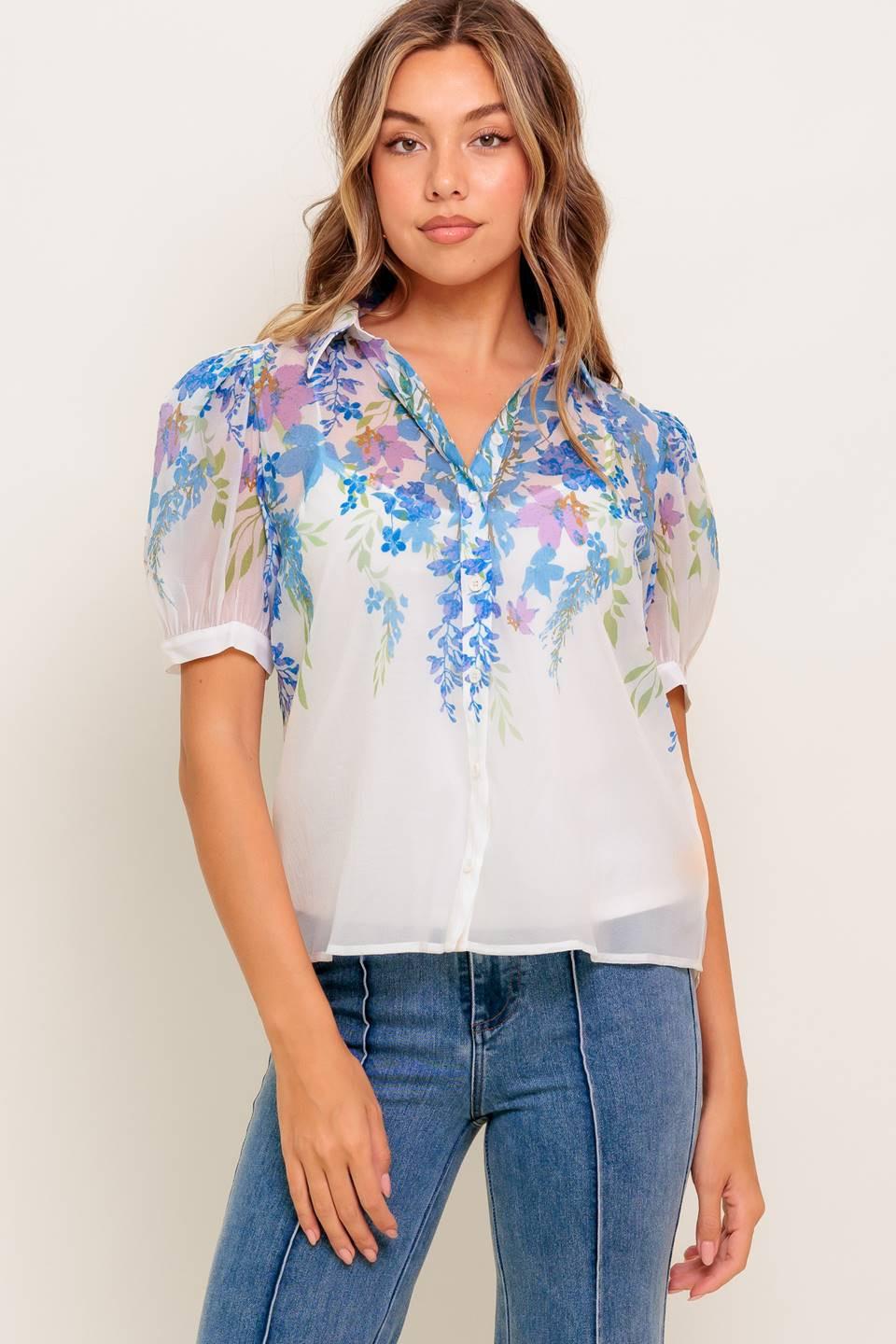 SUNSET SAIL WOVEN TOP Flying Tomato