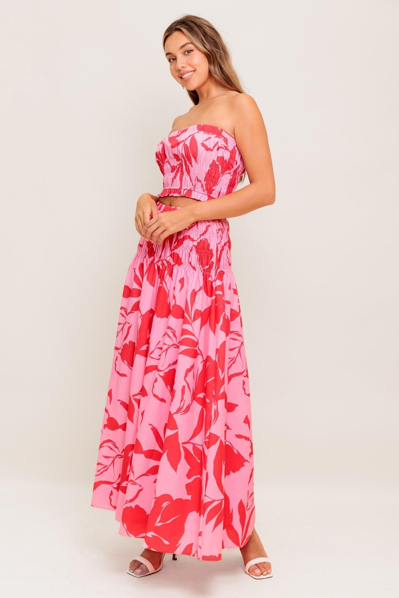 ANYTHING I WANT WOVEN TOP AND SKIRT SET Flying Tomato