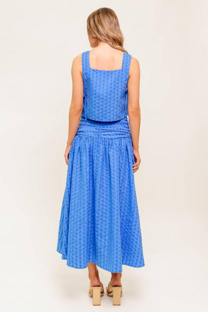 URBAN AFFAIR BLUE TOP AND SKIRT SET Flying Tomato