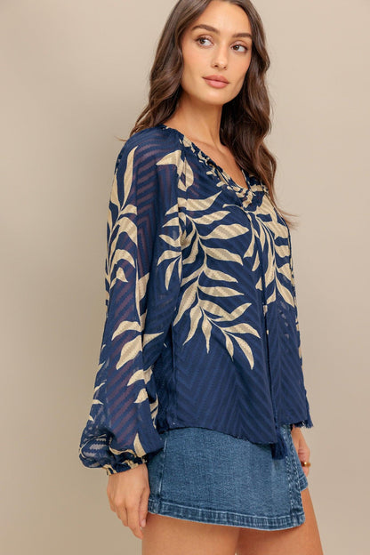 MIDNIGHT WALK  WOVEN TOP Flying Tomato