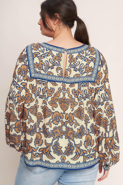 BOHEME MEADOW WOVEN TOP Flying Tomato