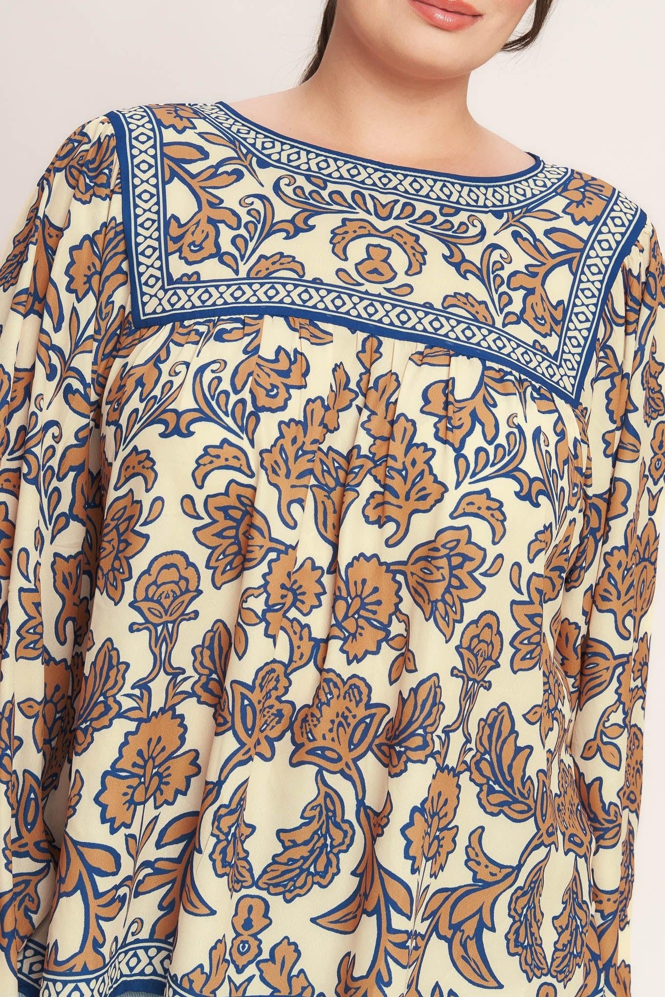 BOHEME MEADOW WOVEN TOP Flying Tomato