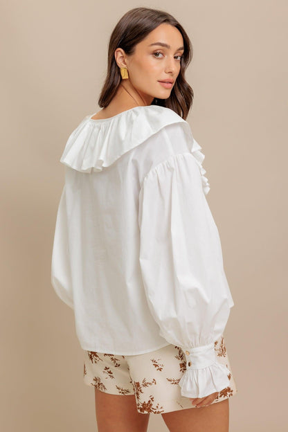 COUTURE CODE WOVEN TOP Flying Tomato